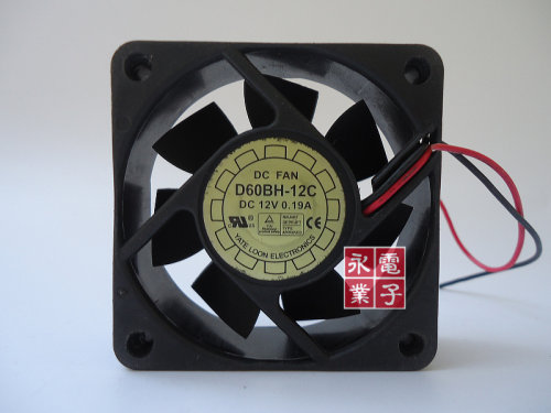 原装 悦伦 D60BH-12C 6020 12V 0.19A 6CM 双滚珠散热风扇