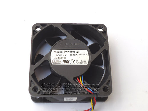 富士康 6020 6CM 液压轴承 12V0.20A 四线PWM控速风扇 PVA060F12H