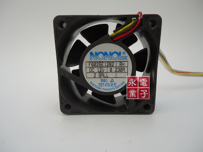 NONOI F6025E12B2 12V 0.230A 静音双滚珠散热风扇