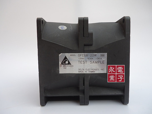 台达8CM 8080双电机强劲汽车改装增压风机12V万转 8A GFC0812DW