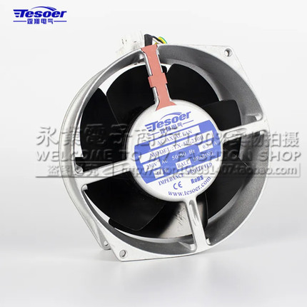 全新TX-5E-230B 230V 0.3A 48W 17055全金属耐高温机柜风扇