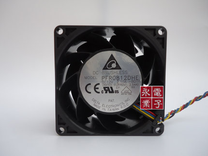 原装Delta/台达 PFR0812DHE 8038 12V 2.54/2.10A暴力改装风扇