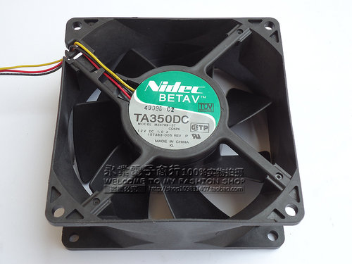 NIDEC 9cm 9038 TA350DC M34789-57 CQ4 12v 1A 大风量服务器风扇