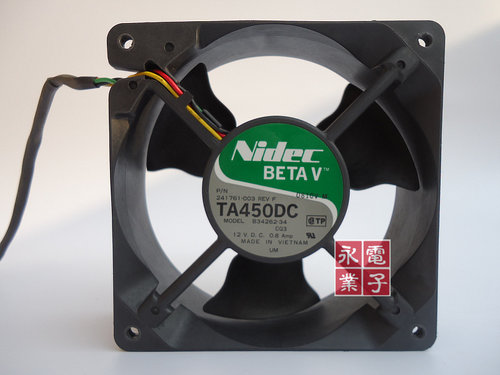NIDEC TA450DC B34262-34 12V 0.8A 12038 12cm 大风量 散热风扇