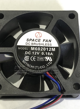 SPACE FAN MODEL M602012M DC12V 0.18A 6020 静音散热风扇