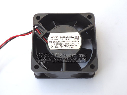 NMB 2410ML-05W-B60 6025 24V 0.17A 6cm变频器风扇