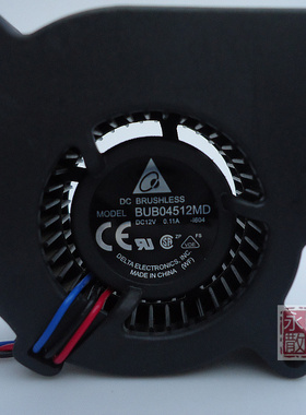 台达 4520 BUB04512MD 12V 0.11A 离心涡轮风扇 4厘米 小鼓风机