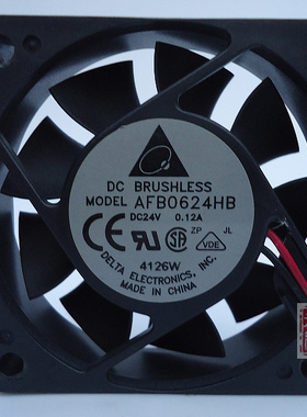 台达 6015 6CM厘米 24V风扇 变频器 工控机 服务器 风扇AFB0624HB