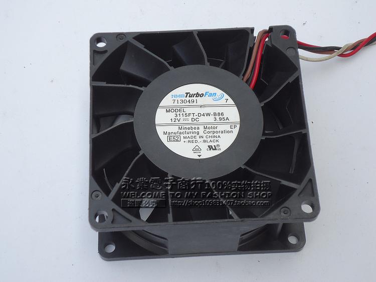 NMB 3115FT-D4W-B86 8038 12V 3.95A 8CM/厘米 双滚珠 服务器风扇