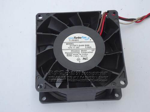 NMB 3115FT-D4W-B86 8038 12V 3.95A 8CM/厘米 双滚珠 服务器风扇