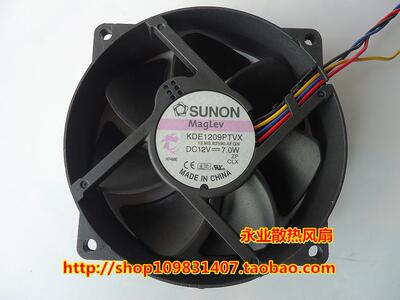 大风量SUNON建准9cm厘米9025机箱风扇圆型cpu风扇4针KDE1209PTVX
