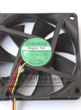 原装 建准 SUNON KDE1207PHV2-A 12V 2.0W 7015 7CM 3线 CPU风扇