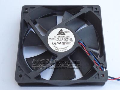 台达 AFB1224SH 12025 12CM 24V 0.42A 双滚珠三线变频风扇