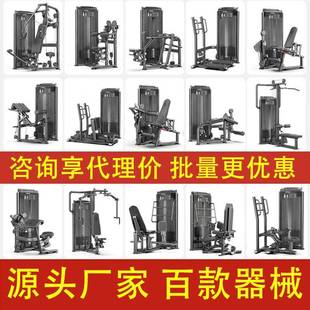 直臂夹胸肩部推举训练器坐式屈伸腿高低拉背一体机站姿髋外展器械