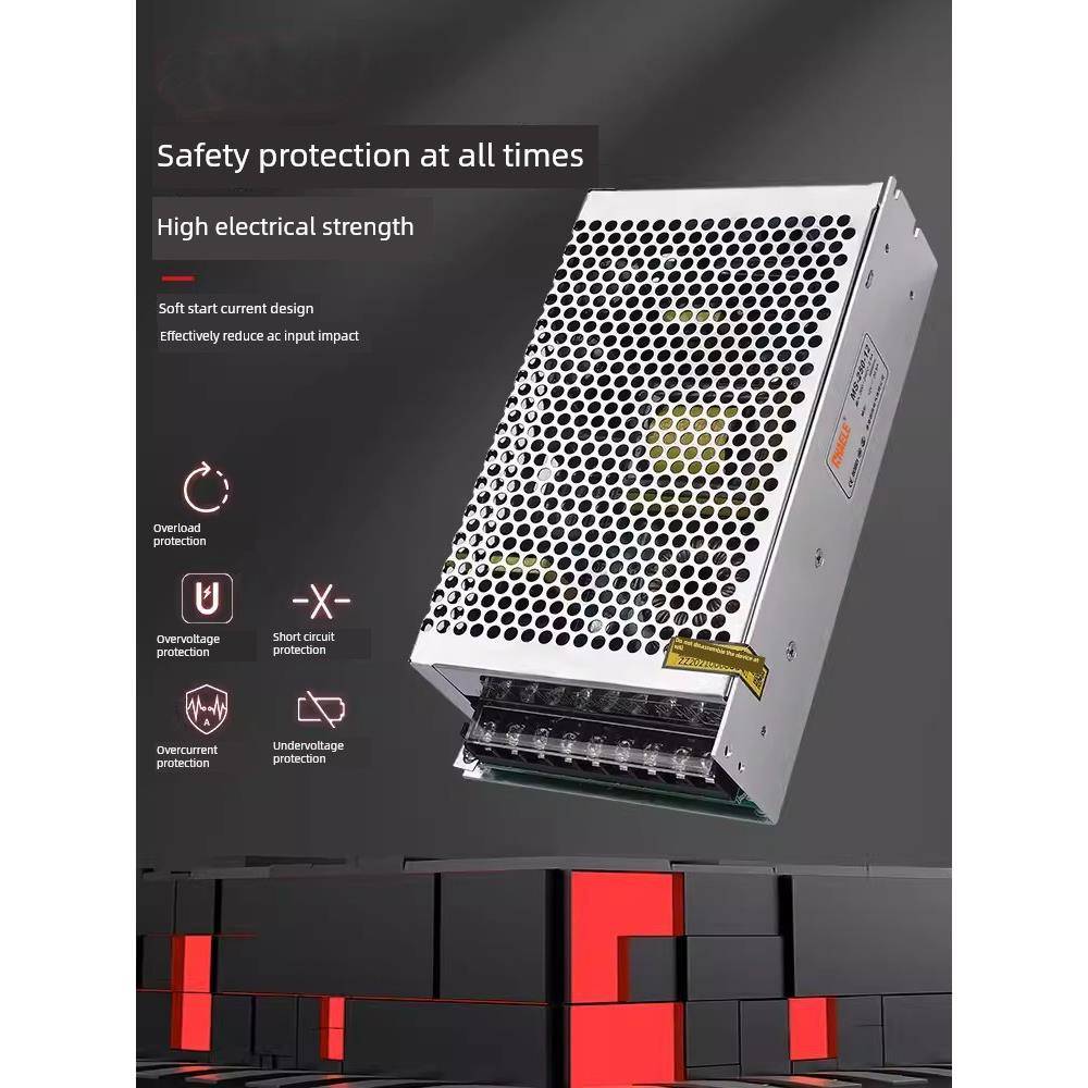 小体积开关电源5V12V18V24V36V48V工控LED灯直流变压器MS-35W100W