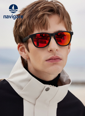 Navigare意大利小帆船太阳镜男子新的登山和自行车户外偏光运动太