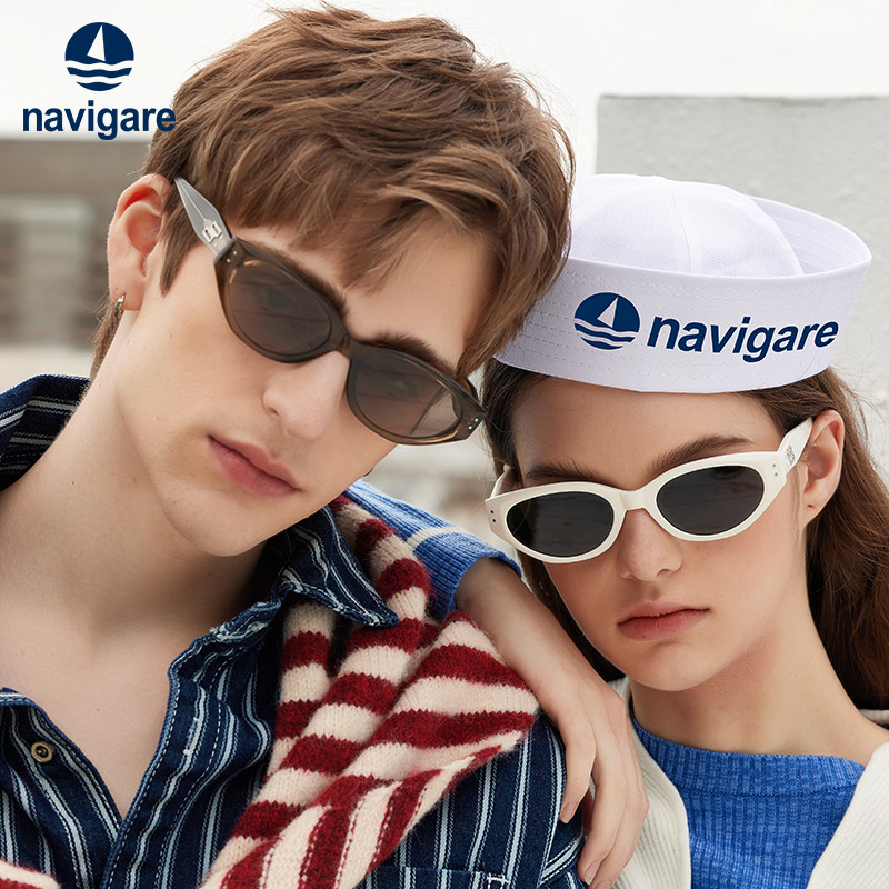 Navigare意大利小帆船墨镜复古椭圆猫眼男士2025新款女款太阳眼镜