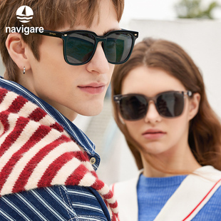 Navigare意大利小帆船墨镜男女士开车偏光太阳镜方框大脸2026新款