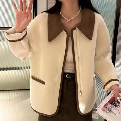 高货小香风毛呢大衣女初秋