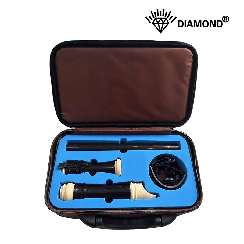 钻石次中音竖笛套装高档皮革笛包竖笛乐队中小学生专用成人初学者