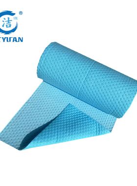 洁源CBR38030X蓝色碱性化学品吸液棉多用途80CMX30M泄漏吸附毯