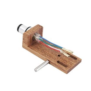 黑胶唱片机实木唱头支架留声机唱盘转盘唱针拾音器头罩带配重四线