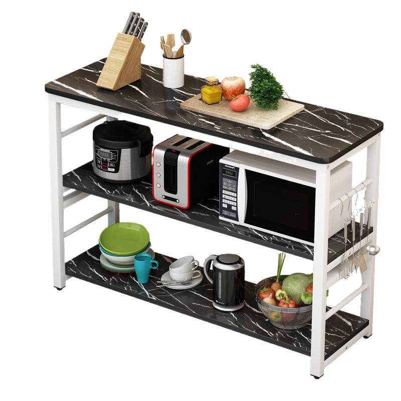 云泽厨房小长桌切菜桌家用多层桌多功能微波炉架简易切菜台长方形
