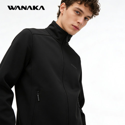 WANAKA高弹抓绒衣男士立领