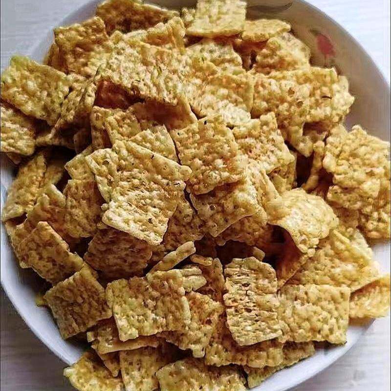 速发现货苦荞片酥锅巴80g/袋咸味荞麦脆片薯片粗粮无蔗糖中老年健
