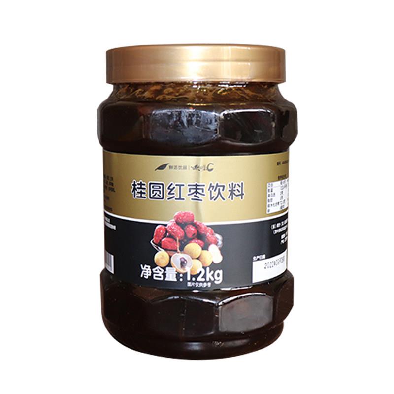 速发现货鲜活桂圆红枣茶酱 奶茶原料 鲜活蜂蜜花果茶 优果C桂圆果