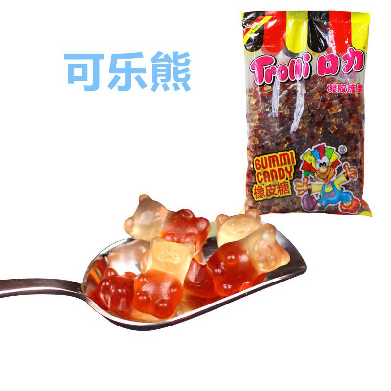 速发现货德国糖果Trolli德国口力橡皮糖现货整包销售水果味零食软