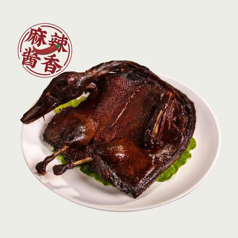 速发现货武汉酱板鸭【冷记卤品】酱板鸭整只全鸭小吃麻辣味卤味新