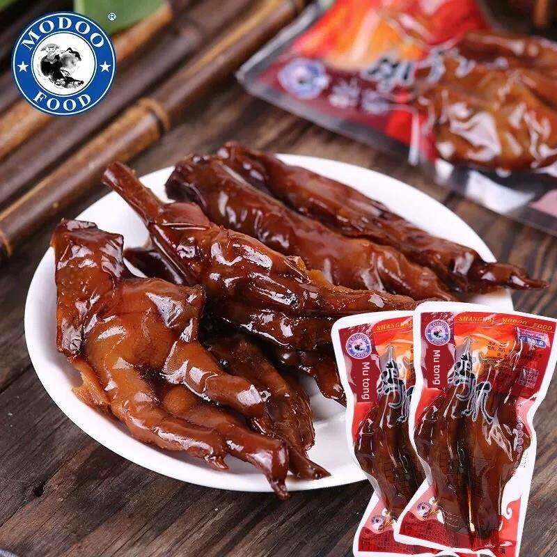 速发现货牧童卤鸡爪500g脆香老卤味鸡爪虎皮凤爪休闲零食品小吃特