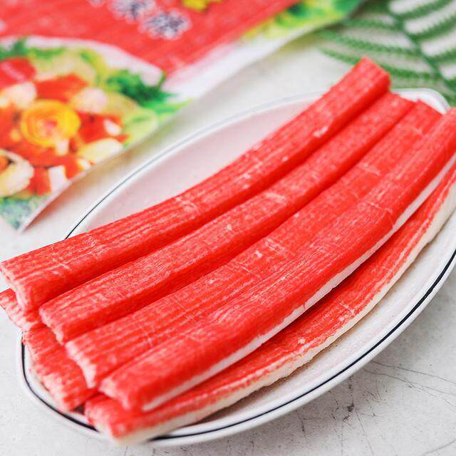 速发现货笑口喵蟹足棒 手撕即速食韩式蟹足棒蟹柳棒寿司火锅食材