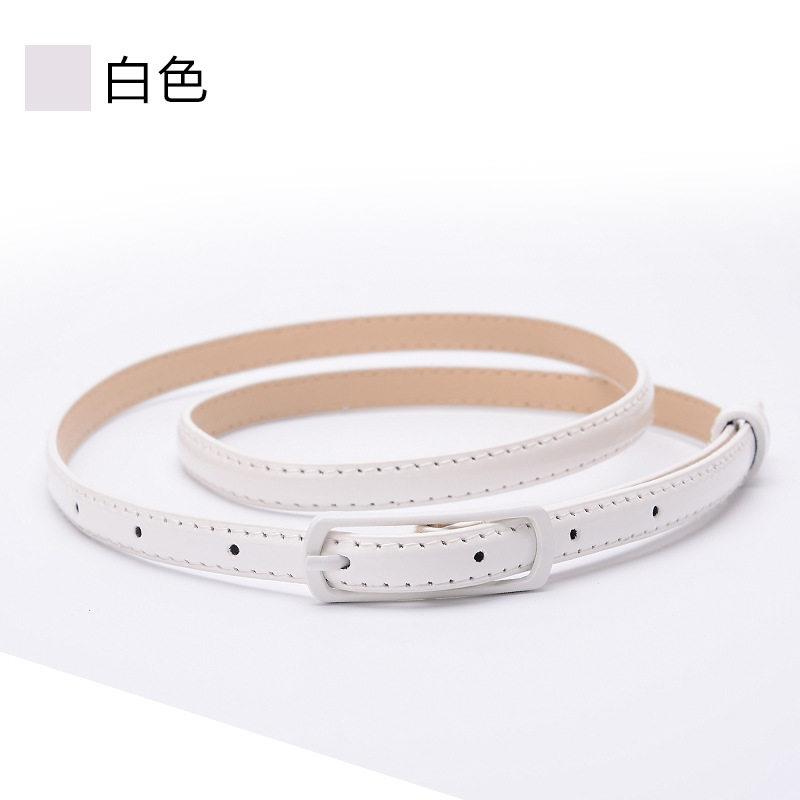速发现货黑白糖果女士裙子玫红色腰带细皮带红黑白粉紫糖果色连衣