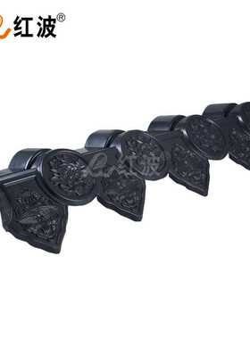 红波 合成树脂瓦 隔音绝缘仿古滴水板675mmASA民房村屋树脂瓦