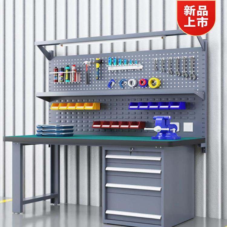 重型防静电钳工不锈钢工作台维修桌实验模型车间操作工具检验桌