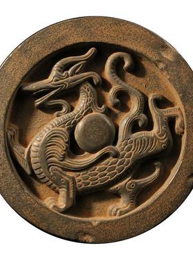 四灵兽四神瓦当仿古汉代瓦当中式工艺品镇宅四象风水摆件墙饰