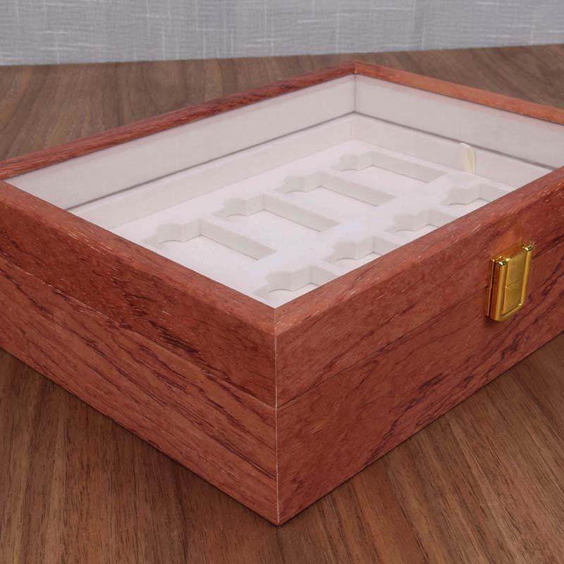 新款现货木质花梨木打火机礼盒收纳盒格打火机烟托展示盒收藏盒