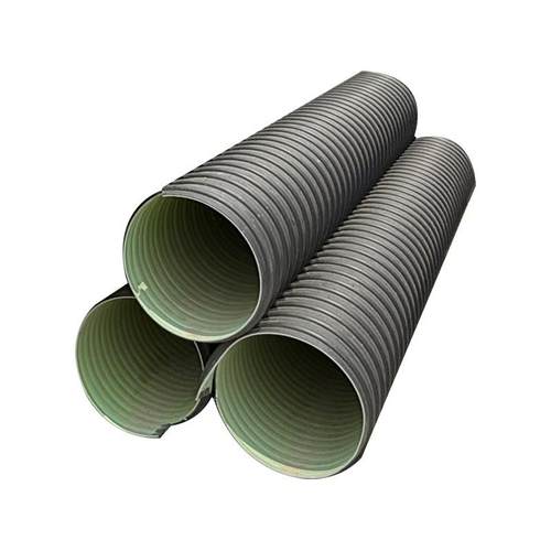 双壁波纹管市政排污下水管道塑料排水管大口径黑色波纹管