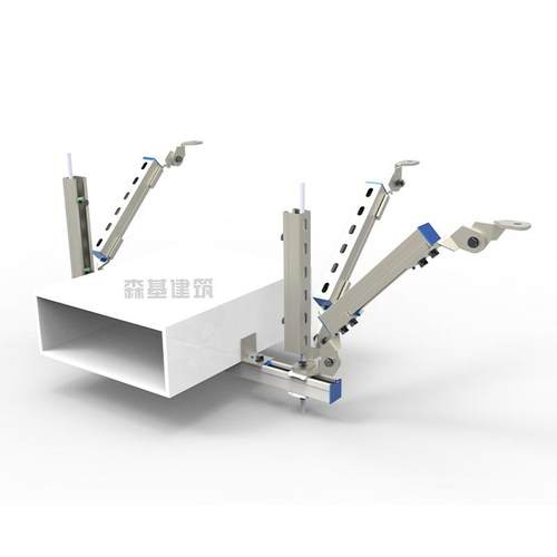 江苏抗震支架厂房排烟管支架风管双向抗震支吊架