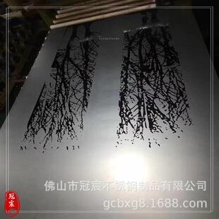 钛金拉丝不锈钢蚀刻花纹板电梯门板蚀刻板香槟金