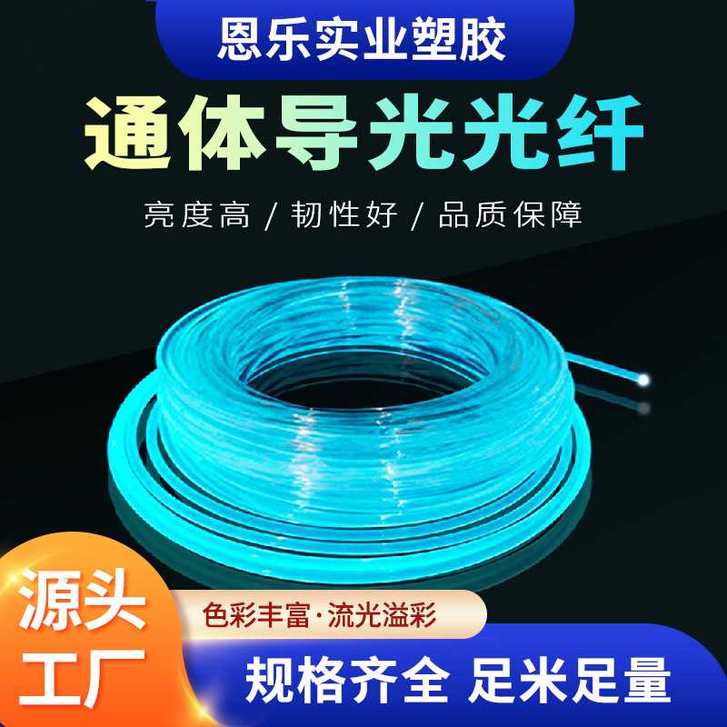 东莞TPU通体塑料MMA软光纤PU导光条PMMA亚克力导光条光带图片