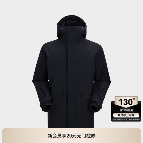 KAILAS凯乐石中长羽绒服GTX防风800蓬鹅绒保暖外套户外运动男款