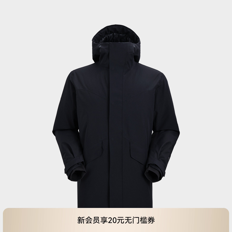 KAILAS凯乐石中长羽绒服GTX防风800蓬鹅绒保暖外套户外运动男款