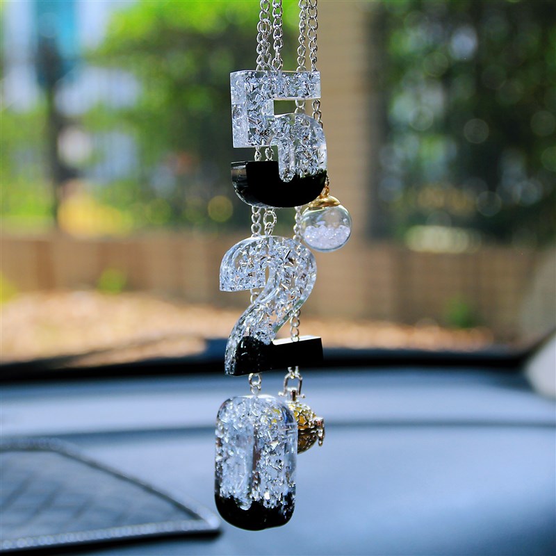 个性私人定制爱情侣结婚记念生月日汽车创意数字520挂件装饰礼品