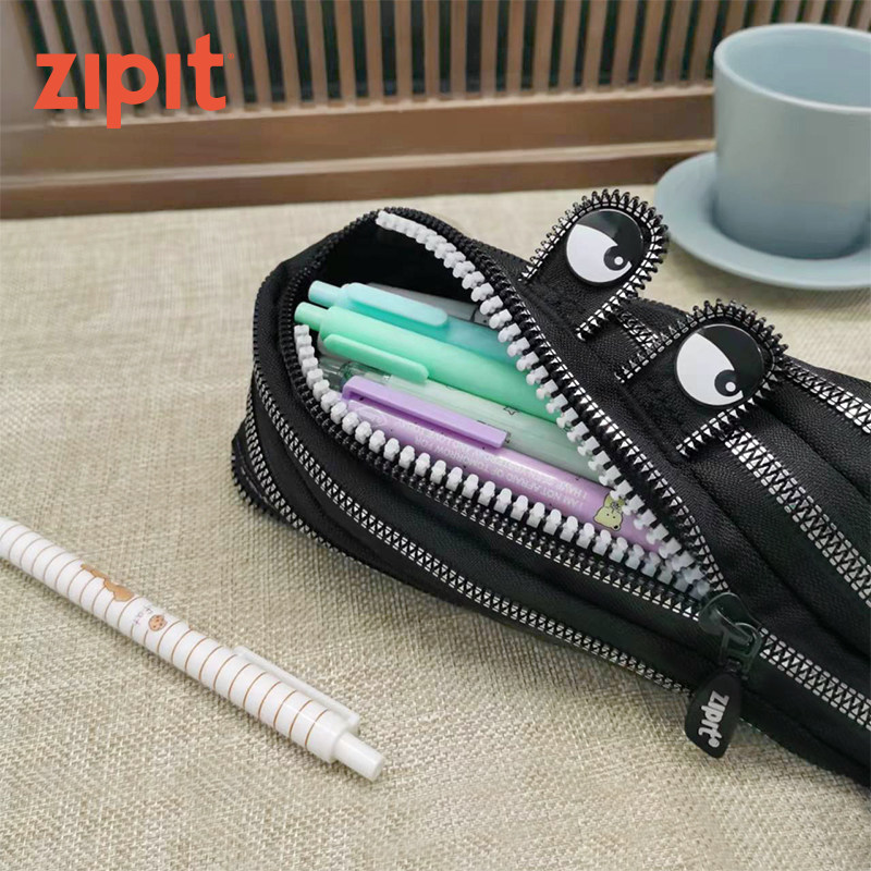 优选ZIPIT经典质感黑金拉链笔袋银三角一根拉链文具袋初中生简约,文具电教/文化用品/商务用品,笔袋,淘宝优惠券,粉丝福利购,淘宝优惠卷