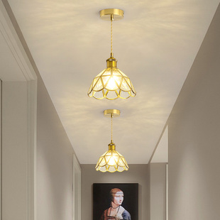 优选全铜过道灯走廊灯入户灯轻奢衣帽间灯阳台灯玄关灯楼梯led铜