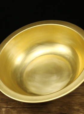 铜盆黄铜家用加厚结婚喜盆用品老式复古仿古洗脸盆聚宝盆摆件