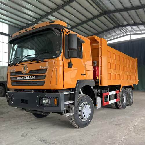 出口版陕汽德龙F3000后翻自卸车，6X4驱动搭配潍柴大泵发动机，左